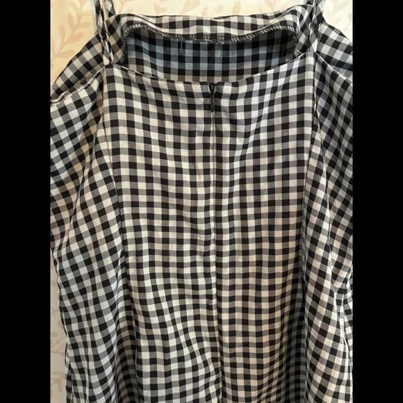 Vintage Style Chic Gingham Checker Dress M - Picture 5 of 5